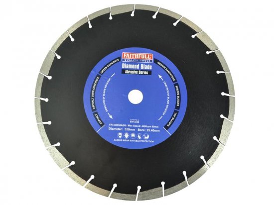 Faithfull Abrasive Diamond Blade 350 x 25.40mm