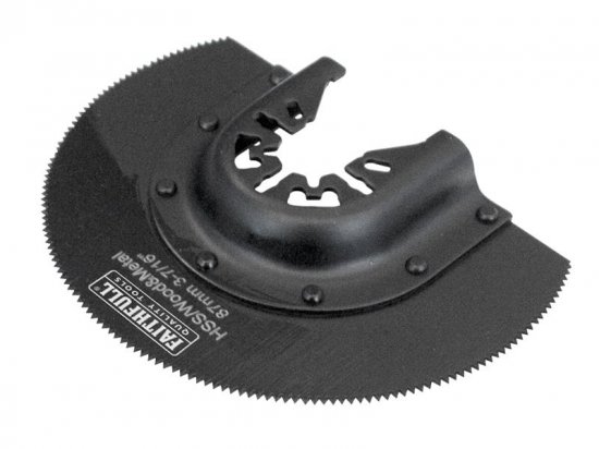 Faithfull Multi-Functional Tool CrV Radial Blade Wood Wavy Set 87mm