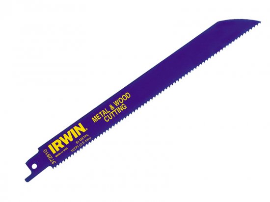 Irwin Sabre Saw Blade 810R 200mm Metal & Wood Cutting Pack of 5