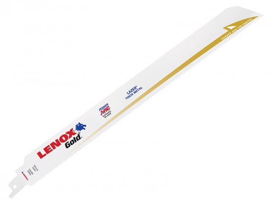 Lenox 12110GR Gold Extreme Reciprocating Saw Blades 300mm 10 TPI (Pack 5)