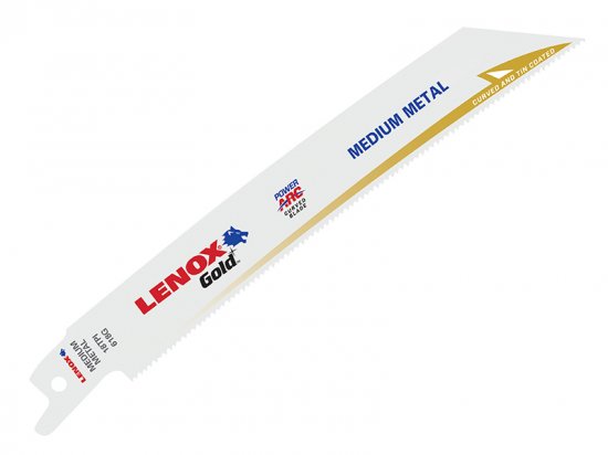 Lenox 618GR Gold Metal Cutting Reciprocating Saw Blades 150mm 18 TPI (Pack 5)