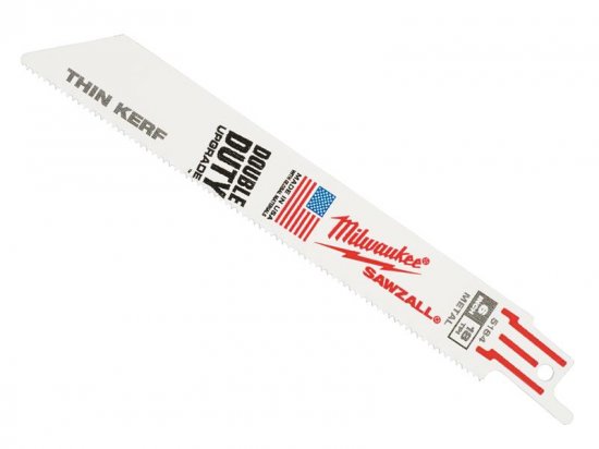 Milwaukee SAWZALL Metal: Thin Kerf Blade 150mm 18 TPI (Pack 5)