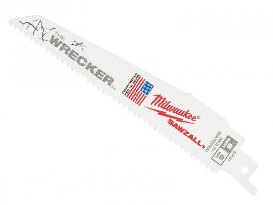 Milwaukee SAWZALL Extra Heavy-Duty Wrecker Blades 150mm 8 TPI (Pack 5)