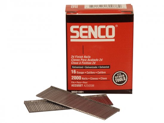 Senco Straight Brad Nails Galvanised 16G x 55mm (Pack 2000)
