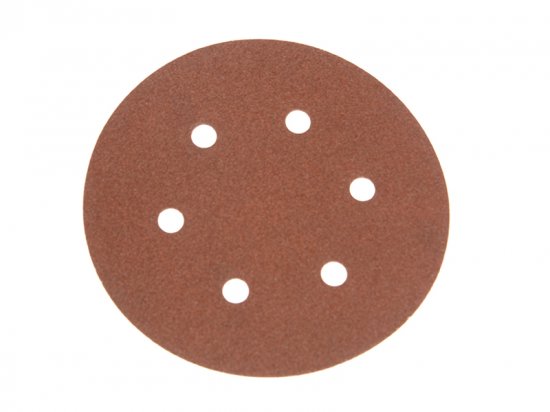 Faithfull Hook & Loop Sanding Disc DID2 Holed 150mm x 40G (Pack 25)