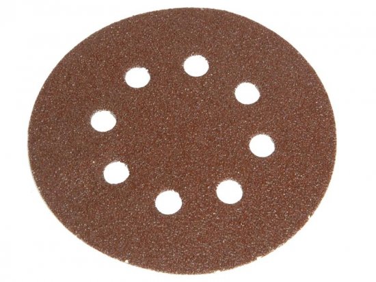 Faithfull Hook & Loop Sanding Disc DID3 Holed 125mm Very Fine (Pack 5)