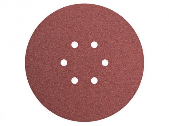 Faithfull Hook & Loop Sanding Disc DID2 Holed 150mm Coarse (Pack 5)