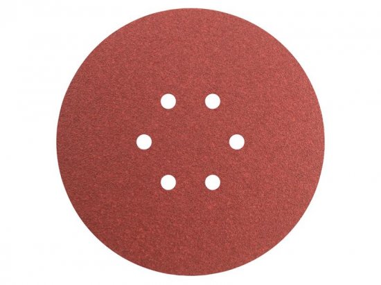 Faithfull Hook & Loop Sanding Disc DID2 Holed 150mm Medium Fine (Pack 5)