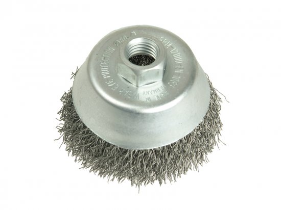 Lessmann Cup Brush 100mm M14, 0.35 Steel Wire