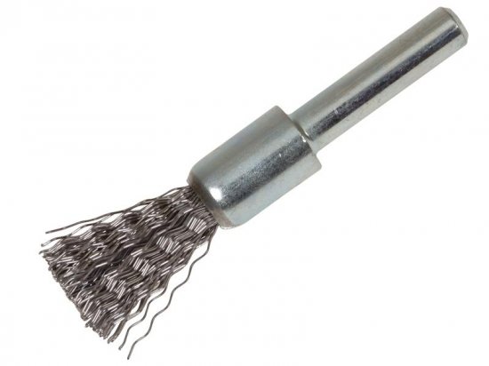 Lessmann End Brush with Shank 12 x 60mm, 0.30 Steel Wire