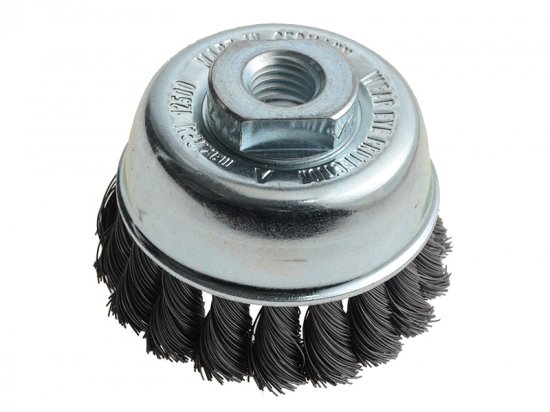 Lessmann Knot Cup Brush 65mm M14x2.0, 0.35 Steel Wire