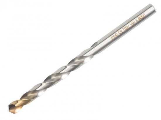 Dormer A002 HSS-TiN Coated Jobber Drill 6.50mm OL:101mm WL:63mm