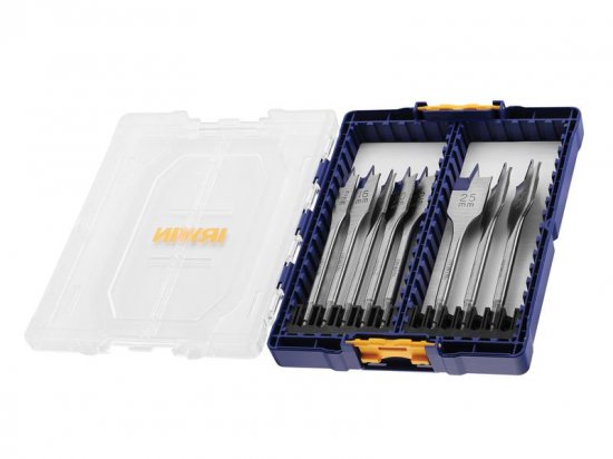 Irwin Blue Groove 4X Flat Bit Set, 8 Piece