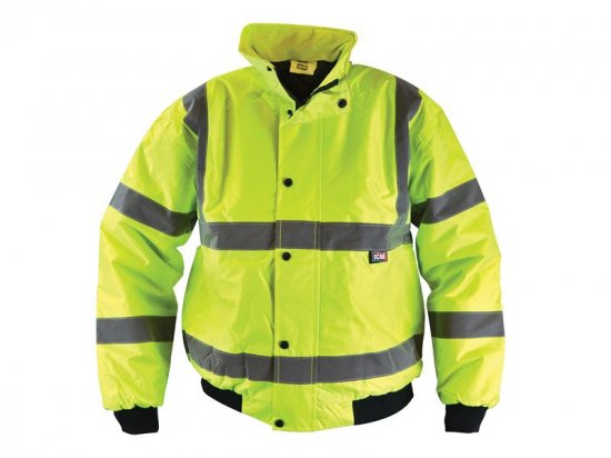 Scan Hi-Vis Yellow Bomber Jacket - Various Sizes