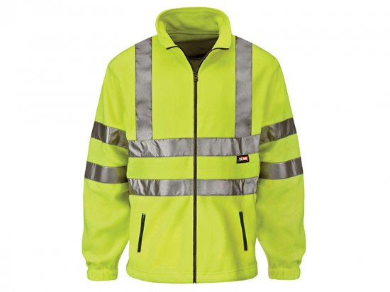 Scan Hi-Vis Yellow Full Zip Fleece - Various Sizes