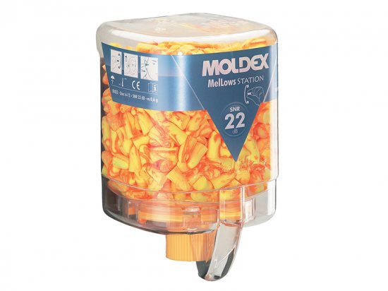 Moldex Disposable Foam Earplugs MelLows Station SNR 22 dB (250 Pairs)