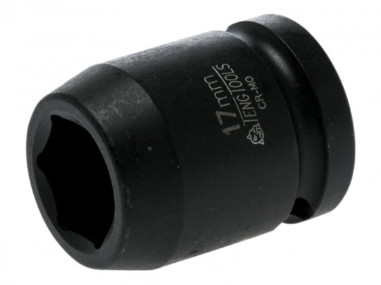 Teng Impact Socket Hexagon 6-Point 1/2in Drive 17mm