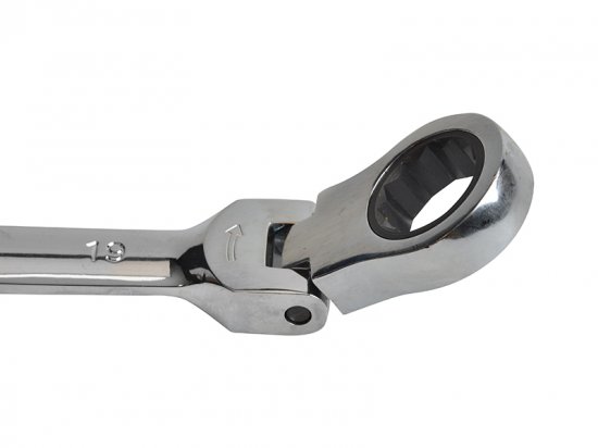 Faithfull Ratchet Combination Spanner Flex Head CV 18mm