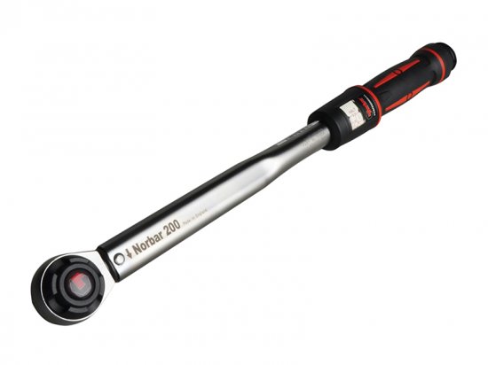 Norbar Pro 200 Adjustable Mushroom Head Torque Wrench 1/2in Drive 40-200Nm