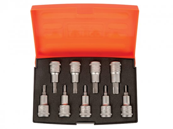 Bahco S9TORX 1/2in Drive Socket Set of 9 Metric