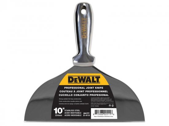 DeWalt Stainless Steel Jointing/Filling Knife 250mm (10in)