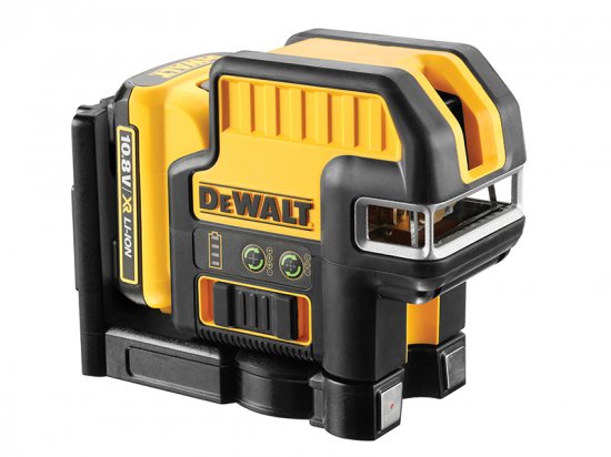 DeWalt DCE0825D1G 5 Spot Cross Line Laser Green 12V 1 x 2.0Ah Li-ion