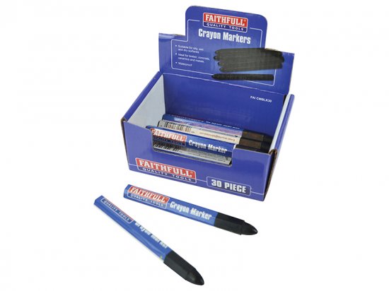 Faithfull Crayon Marker Black