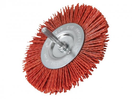 Faithfull Nylon Circular Brush 100mm x 6mm Shank