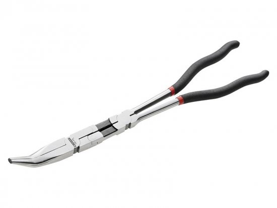 Facom Double Jointed Extra Long Half-Round Nose Pliers 45 Angle 340mm