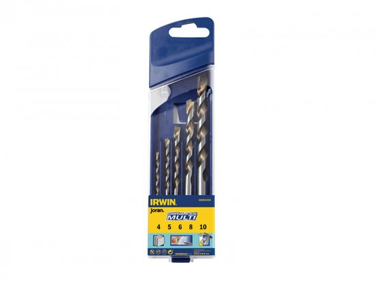 Irwin Cordless Multi-Purpose Drill Bit Set 5 Piece 4-10mm