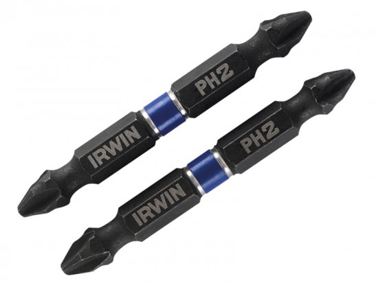 Irwin Impact Double-Ended Screwdriver Bits Phillips PH2 60mm (Pack 2)