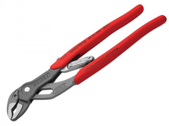 Knipex SmartGrip Water Pump Pliers PVC Grip 250mm - 32mm Capacity