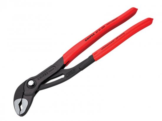 Knipex Cobra Water Pump Pliers PVC Grip 300mm - 60mm Capacity