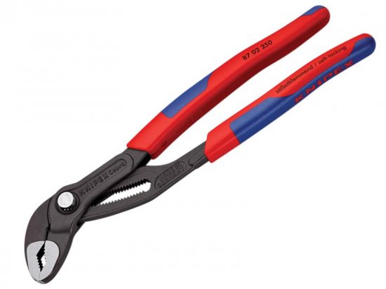 Knipex Cobra Water Pump Pliers Multi-Component Grip 250mm - 46mm Capacity
