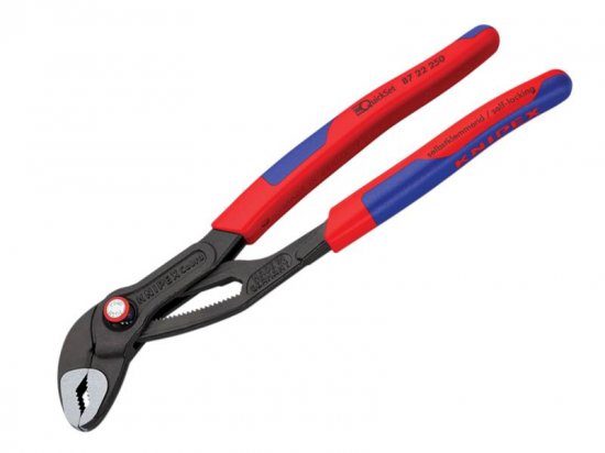 Knipex Cobra Quickset Water Pump Pliers Multi-Component 250mm - 50mm Capacity