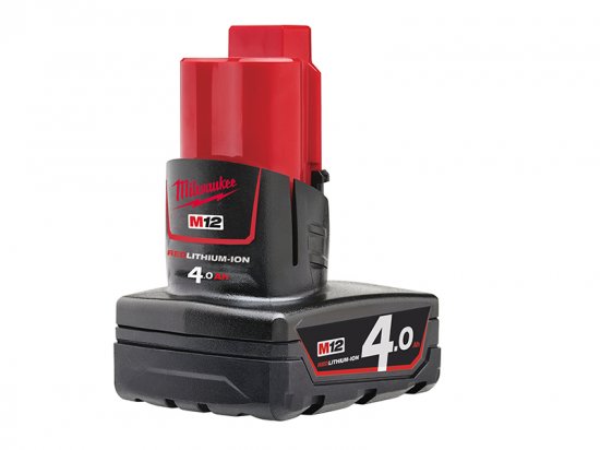 Milwaukee M12 B4 REDLITHIUM-ION Battery 12V 4.0Ah Li-ion