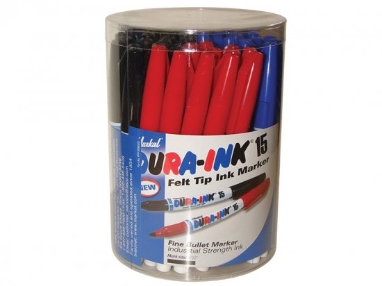 Markal DURA-INK 15 Fine Tip Marker Mixed Colours (Tub 48)