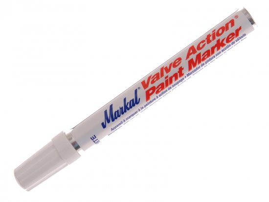 Markal Paint-Riter Valve Action Paint Marker White