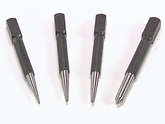 Priory 44-SC4 Centre Punch Set, 4 Piece