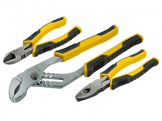 Stanley Tools ControlGrip Pliers Set, 3 Piece