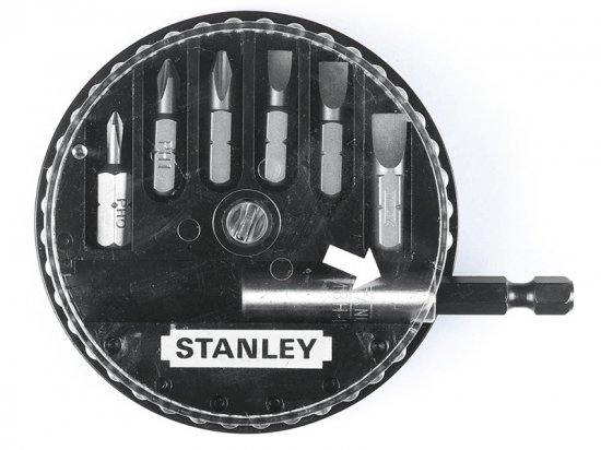 Stanley Tools Slotted/Phillips Insert Bit Set, 7 Piece