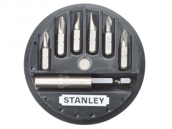 Stanley Tools Slotted/Phillips/Pozidriv Insert Bit Set, 7 Piece