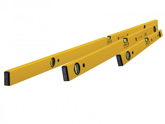 Stabila 70-2 Double Plumb Spirit Level Pack 60cm, 120cm & 180cm