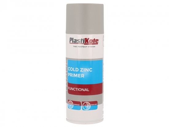 PlastiKote Trade Cold Zinc Spray Primer 400ml