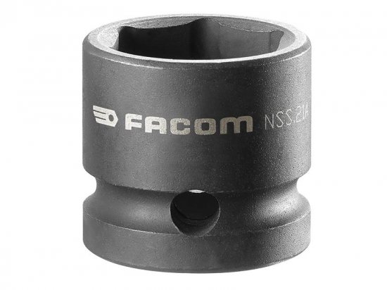 Facom 6-Point Stubby Impact Socket 1/2in Drive 21mm