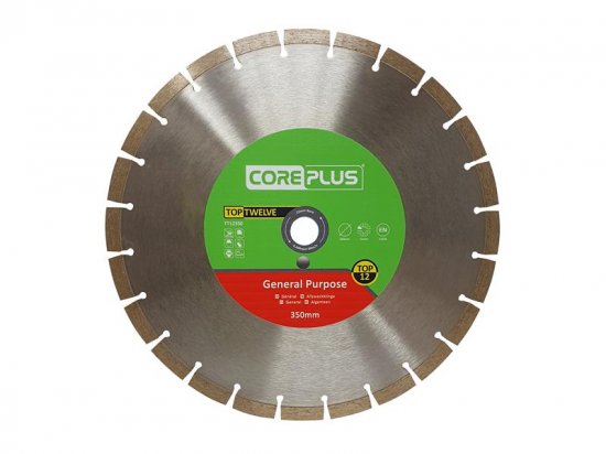 CorePlus Top Twelve General Purpose Diamond Blade 350mm