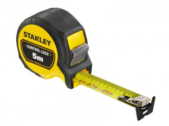 Stanley Tools CONTROL-LOCK Pocket Tape 5m (Width 25mm) (Metric only)