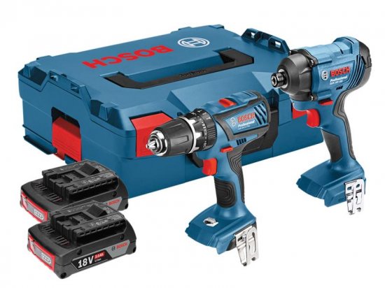 Bosch Cordless Twin Pack 18V 2 x 3.0Ah Li-Ion