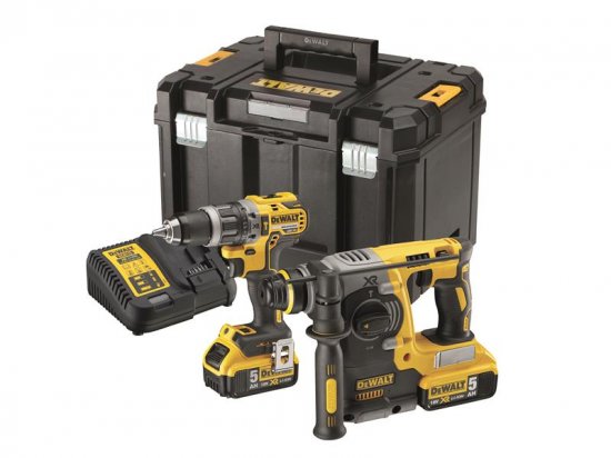 DeWalt DCK207P2T XR Brushless Twin Pack 18V 2 x 5.0Ah Li-ion