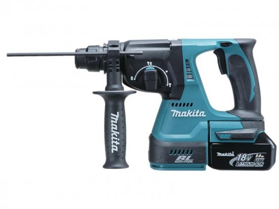 Makita DHR242RTJ SDS Plus BL Hammer Drill 18V 2 x 5.0Ah Li-ion